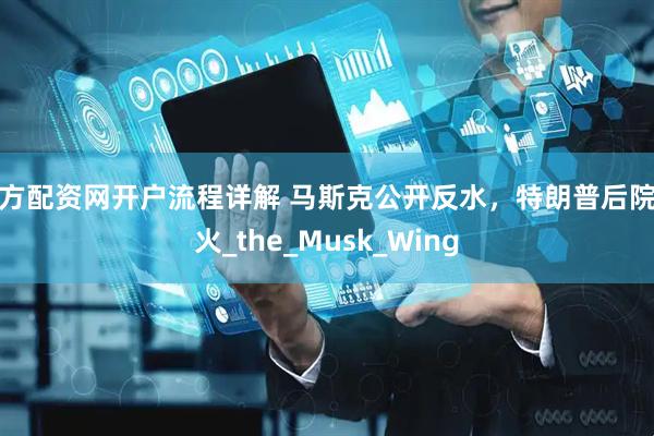 地方配资网开户流程详解 马斯克公开反水，特朗普后院起火_the_Musk_Wing
